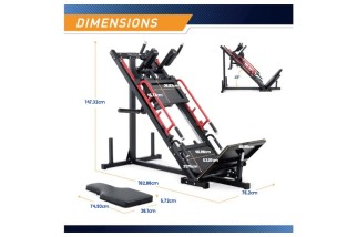 Press de piernas y sentadillas Marcy MWM0418