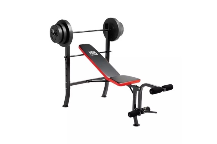 Banco Marcy PM2084 + Set de discos de 45 Kg